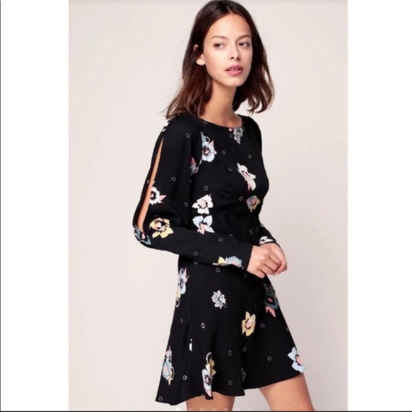 Free People Dresses & Skirts - Free People Sun Shadows Black Floral Dress